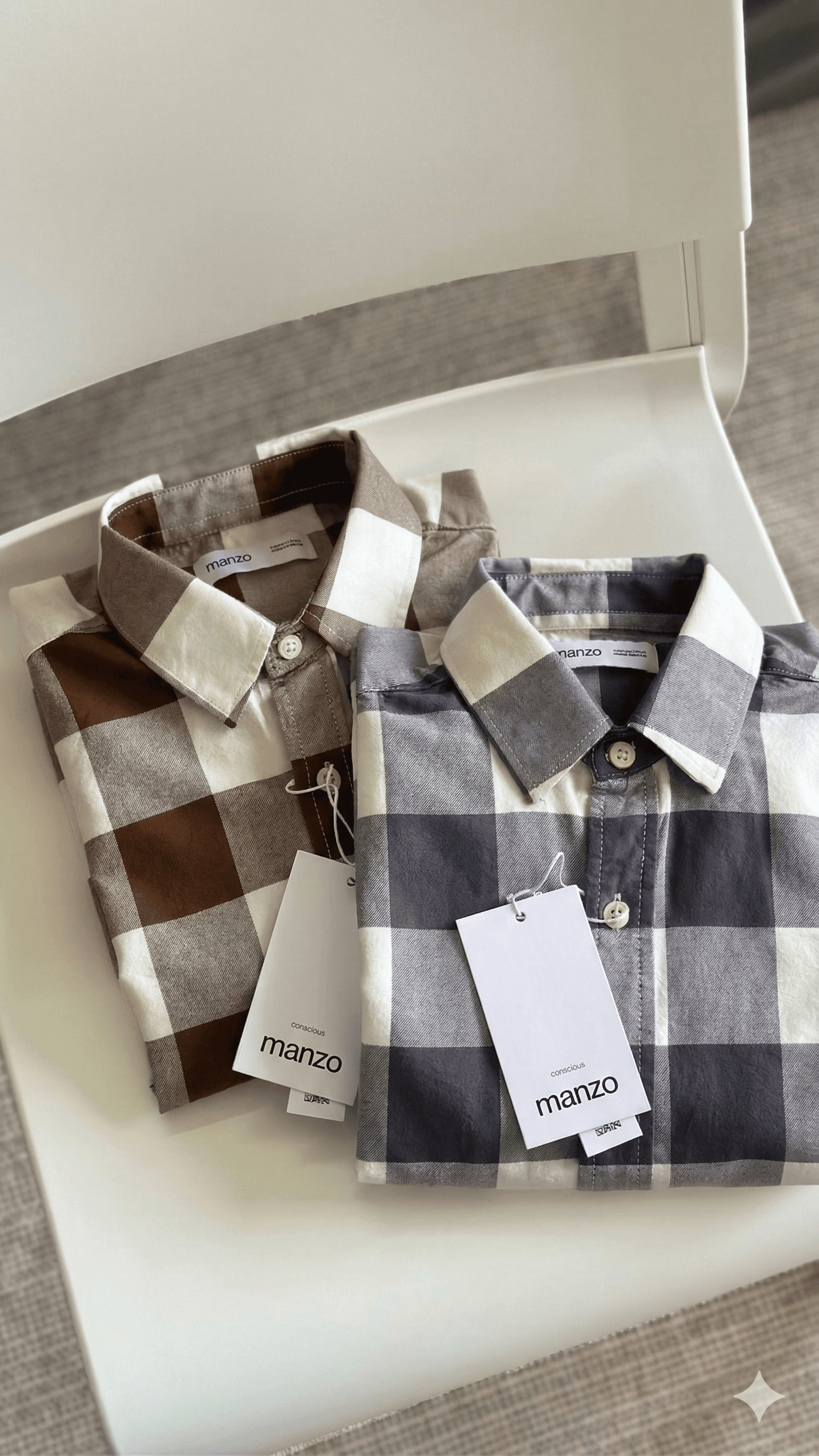 Classic Gingham Check Shirt - Manzo MEN wholesale mens wear collection