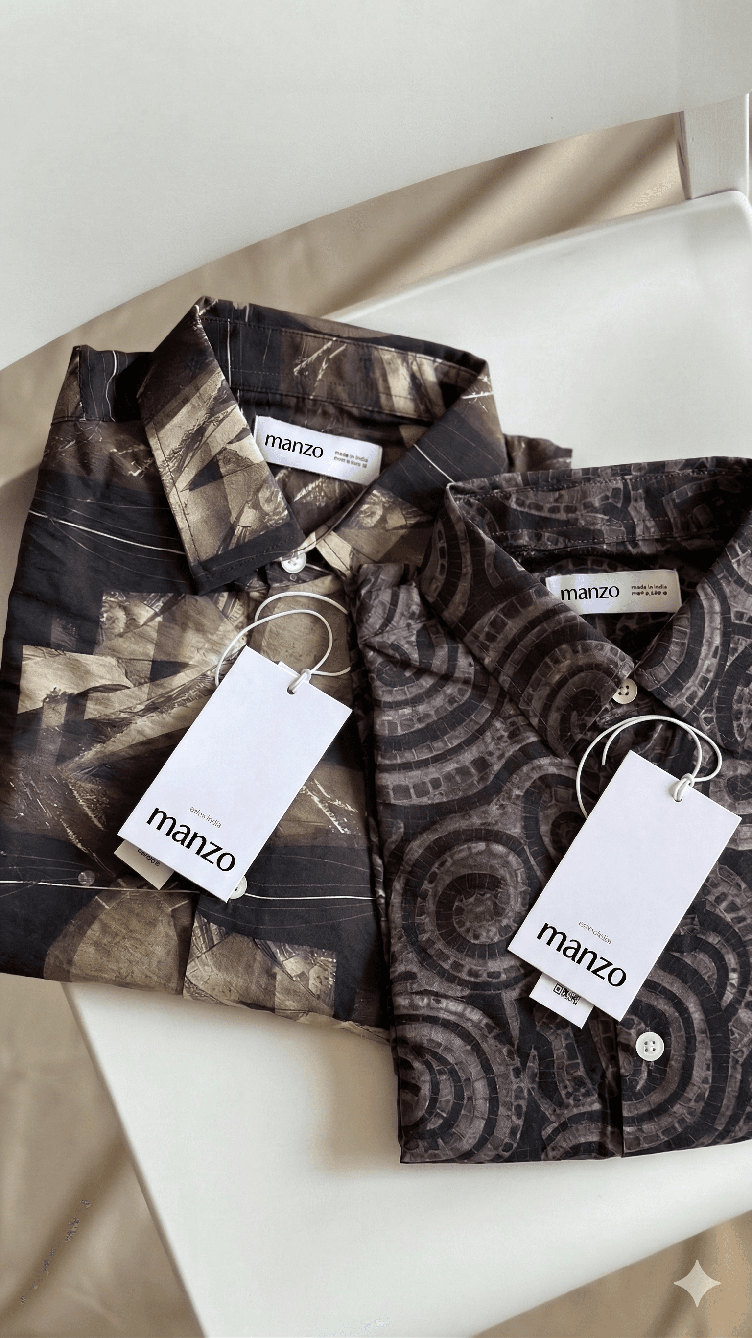 Signature Print Shirt - Manzo MEN wholesale mens wear collection